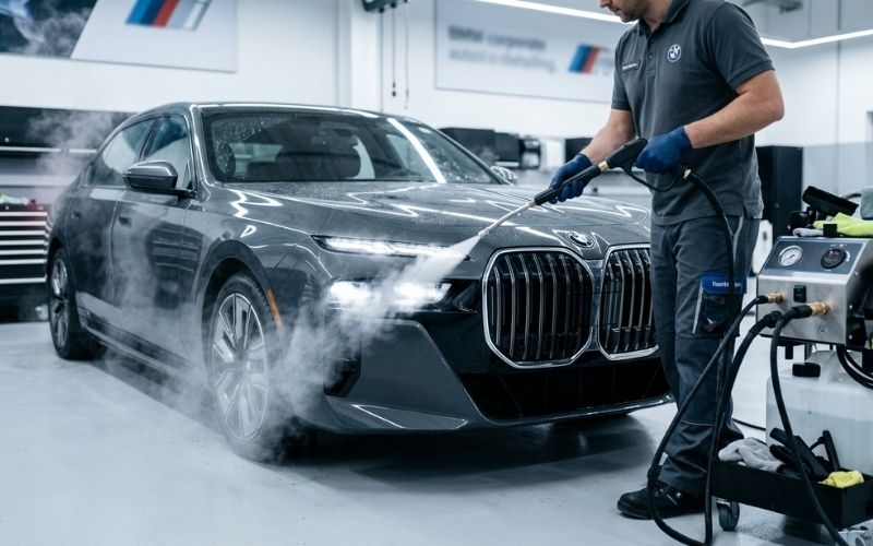 BMW STEAM CLEANING